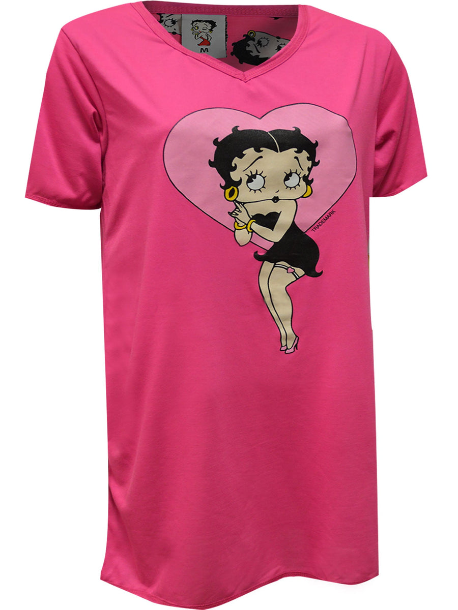 Betty Boop Love That Betty Fuchsia Plus Size Nightshirt