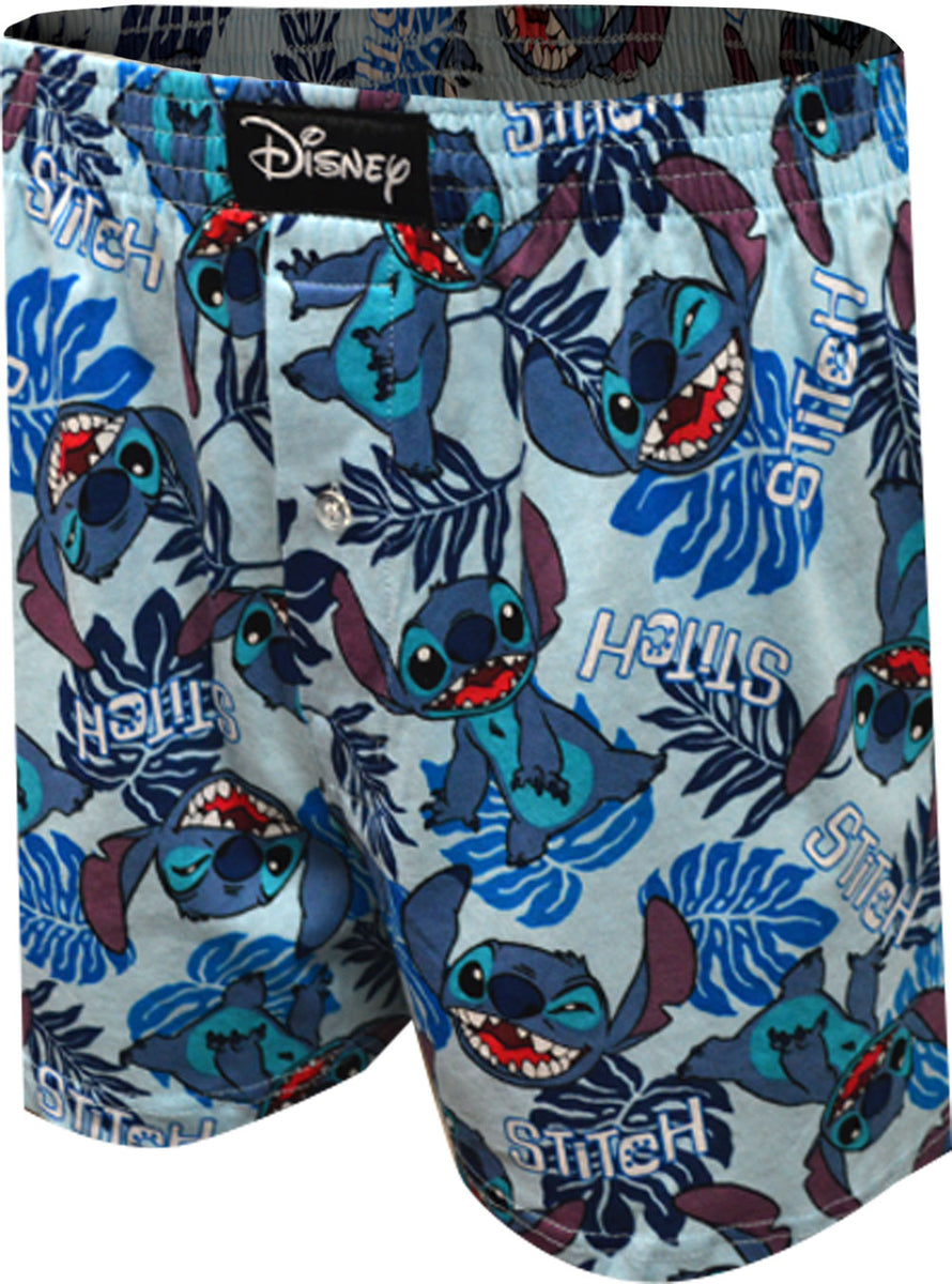 Disney's Lilo and Stitch All-over Stitch Cotton Boxer Shorts
