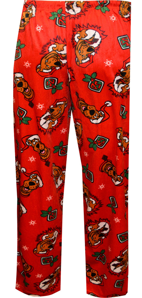 Pajama Pants Scooby Pjs Scooby Doo Christmas Fun Silky Fleece