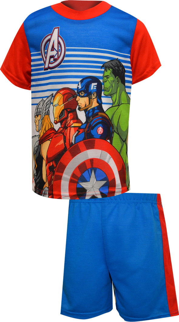 Marvel Comics Avengers Character Lineup Summer Pajamas