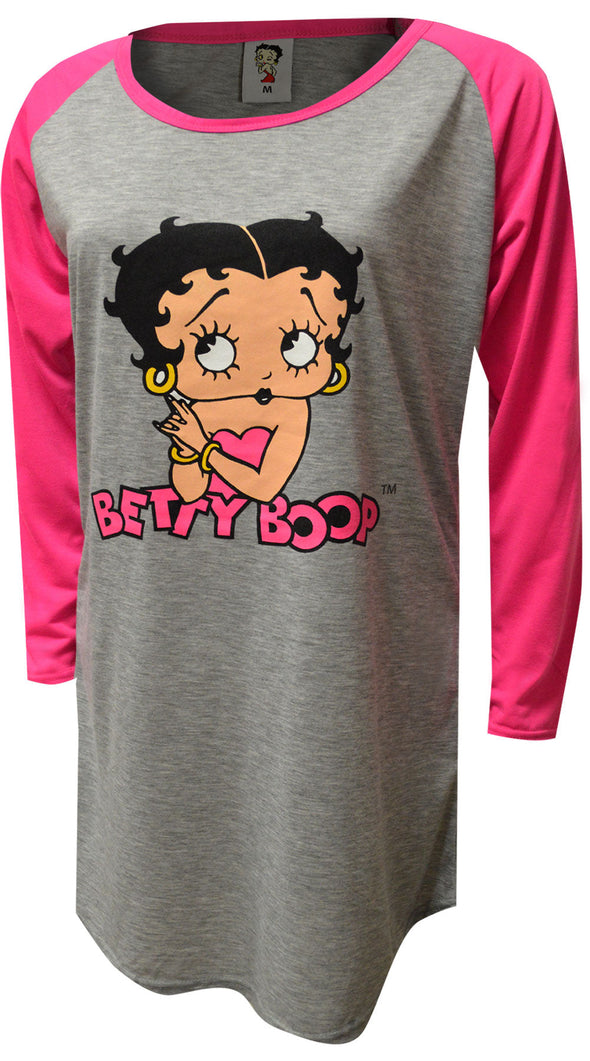 Betty Boop Pretty in Pink Plus Size Nightshirt