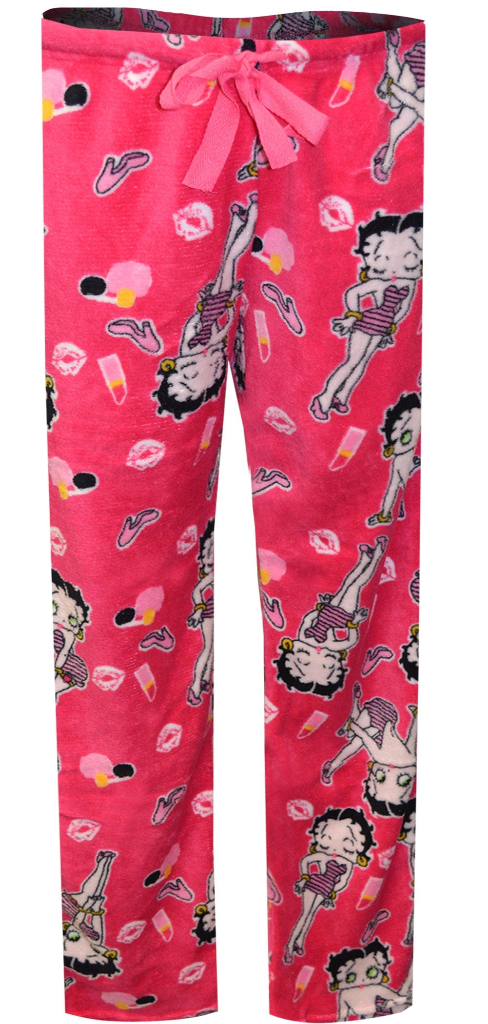 Betty Boop Black Plush Plus Size Lounge Pants