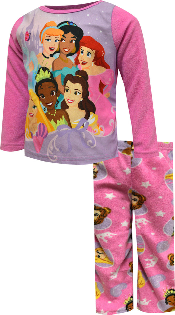 Disney Princesses Pink Fleece Toddler Pajama Set