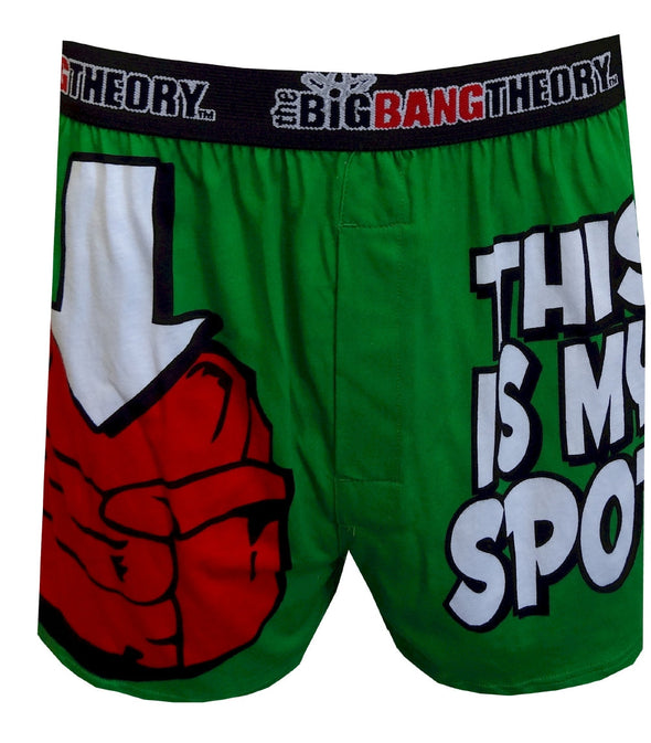 The Big Bang Theory This Is My Spot Boxer Shorts