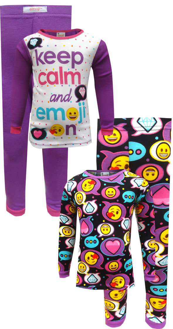 Keep Calm and Emoji On 4 Piece Pajama