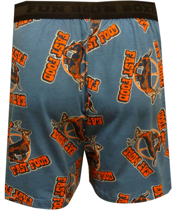Eat More Fast Food Hunting Boxer Shorts