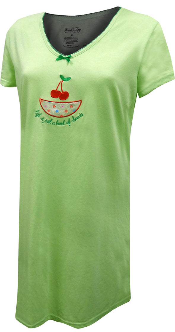 Life Is Just A Bowl of Cherries Night Shirt