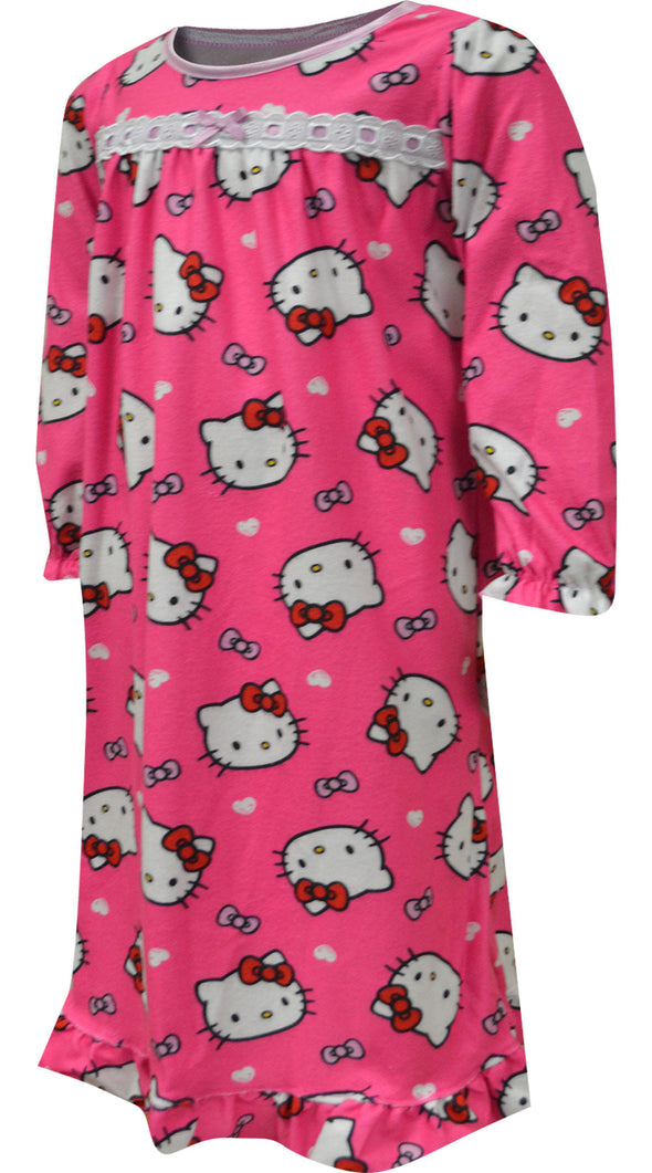 Hello Kitty Traditional Flannel Toddler Night Gown