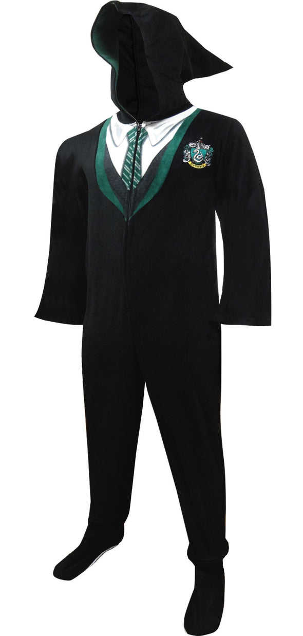 Harry Potter Slytherin House Uniform Hooded Footie Pajama