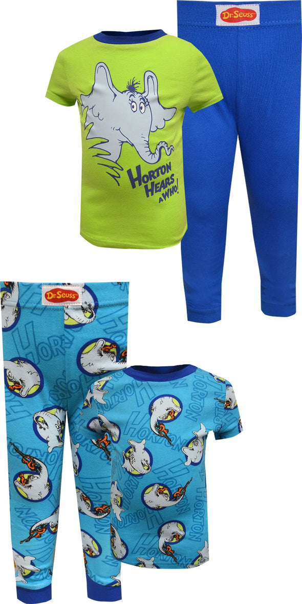 Dr Seuss Horton Hears A Who Boys Infant 4 Piece Pajamas
