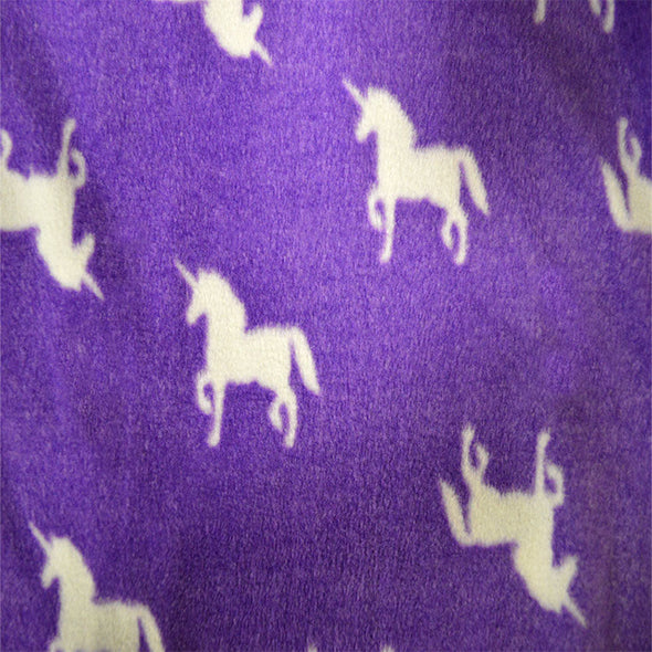Unicorn Purple Hooded Blanket Sleeper with 3D Face