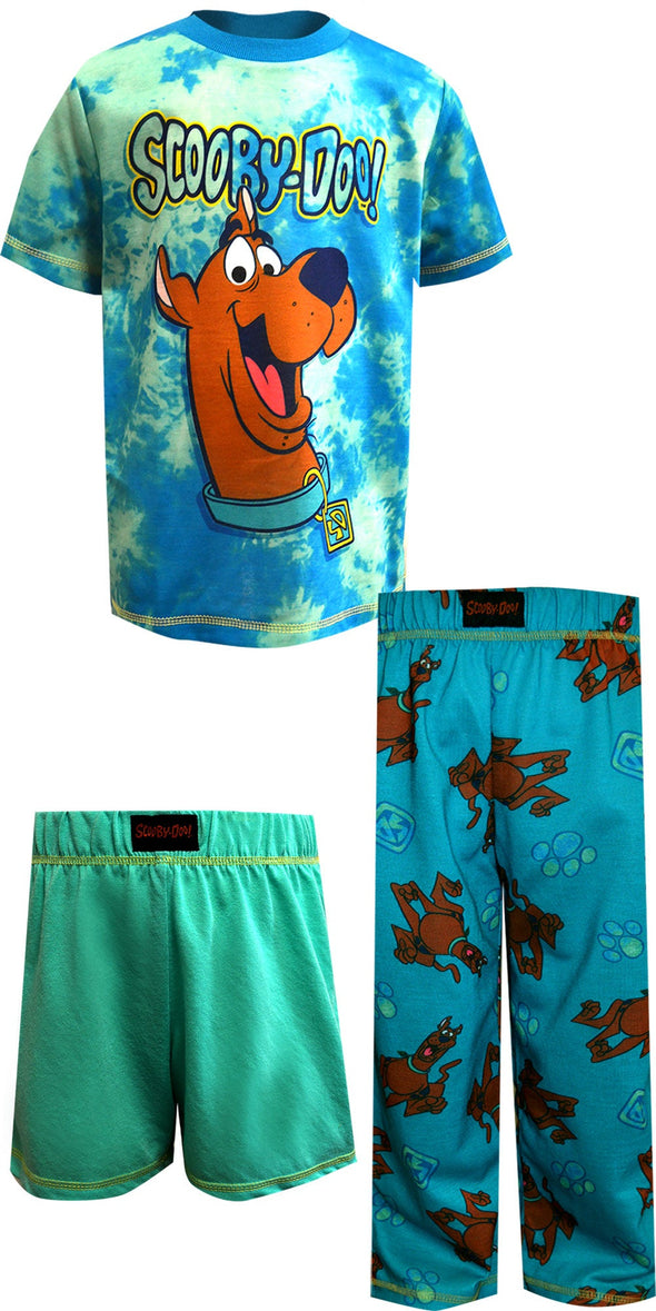 Scooby Doo Tie Dye 3 Piece Pajamas
