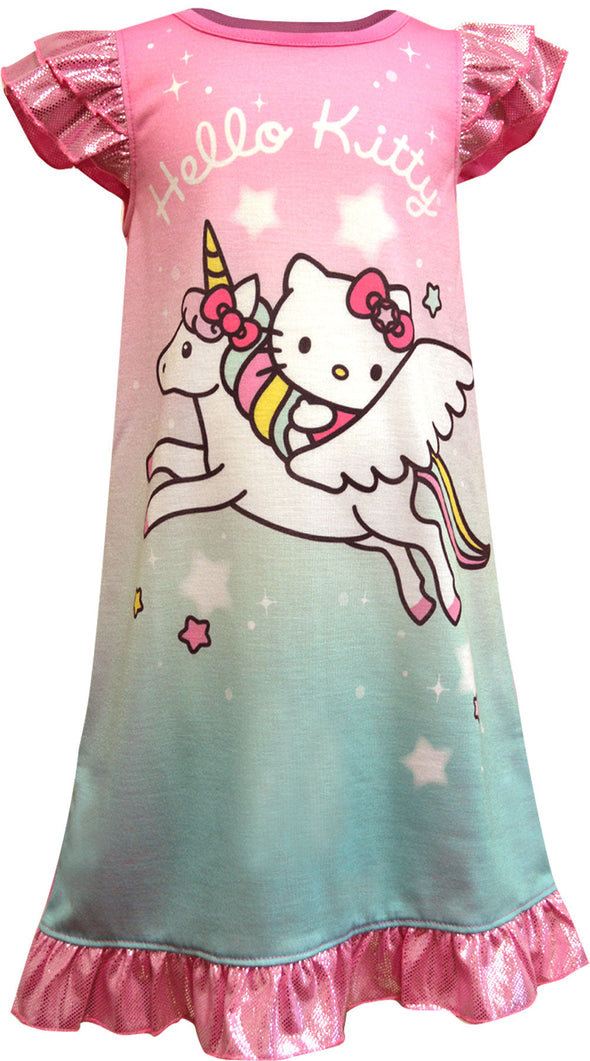 Hello Kitty Dreaming of Unicorns Toddler Night Gown