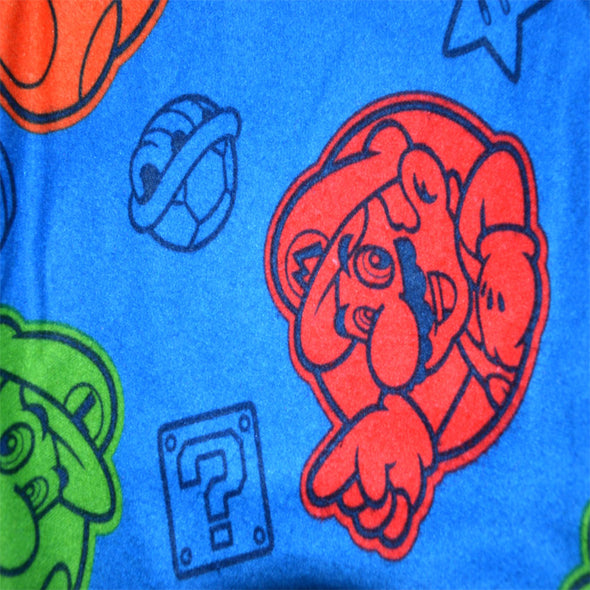 Super Mario with Luigi and Toad Cozy Fleece Pajamas