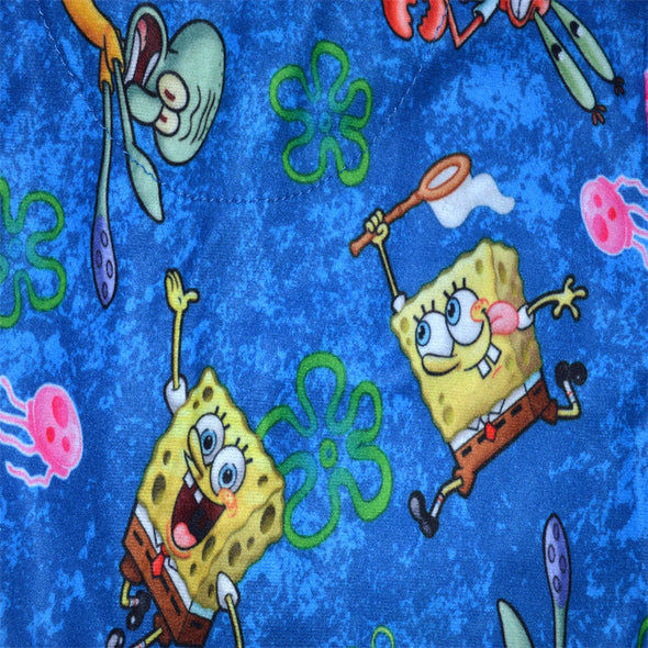 Spongebob Button Front Traditional Flannel Pajamas