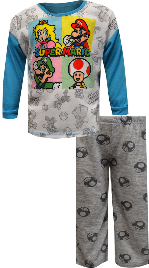 Nintendo Super Mario Character Squares Pajama