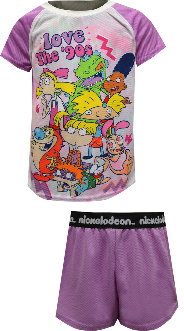 Nickelodeon Love the 90's Girls Shortie Pajama
