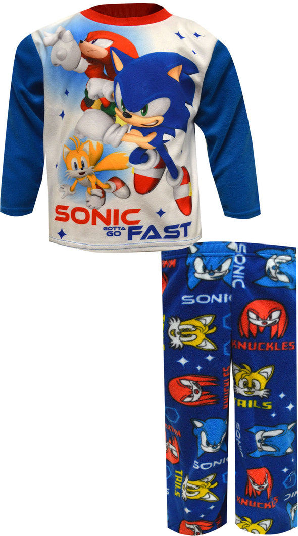 Sonic the Hedgehog Gotta Go Fast Fleece Pajamas