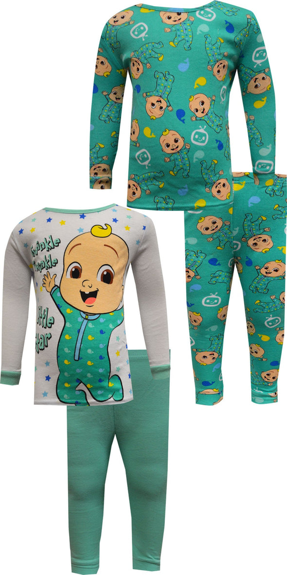 Cocomelon Twinkle Twinkle Cotton 4 piece Toddler Pajamas