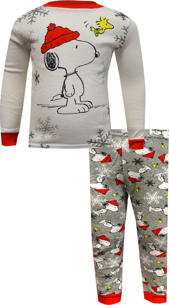 Snoopy and Woodstock Snow What Fun Toddler Cotton Pajama