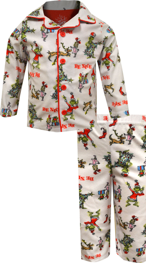 Dr. Seuss The Grinch Infant Traditional Flannel Pajamas