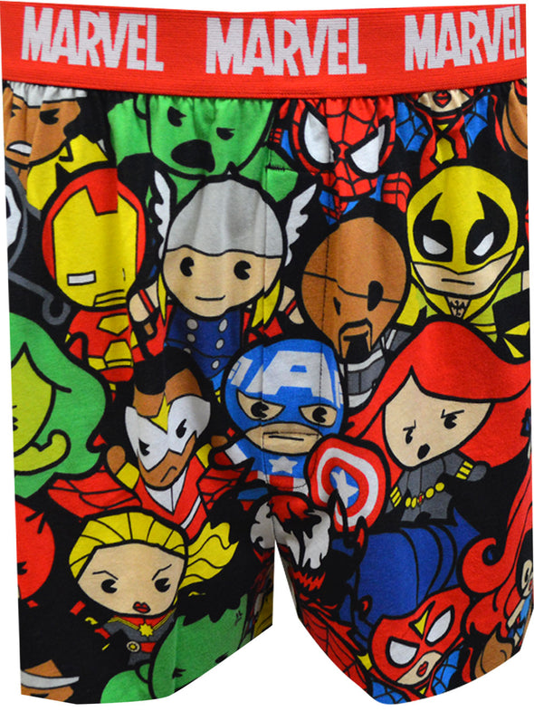Marvel Comics Kawaii Avengers Superheroes Boxer Shorts