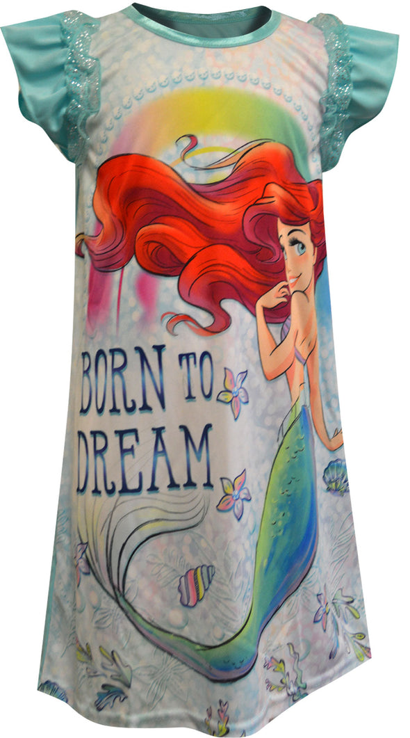 Disney Princess Little Mermaid Ariel Born To Dream Nightgown