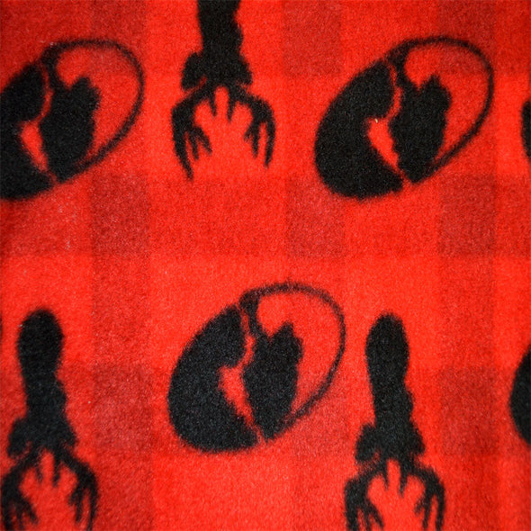 Mossy Oak Women's Red Plaid Fleece Lounge Pant