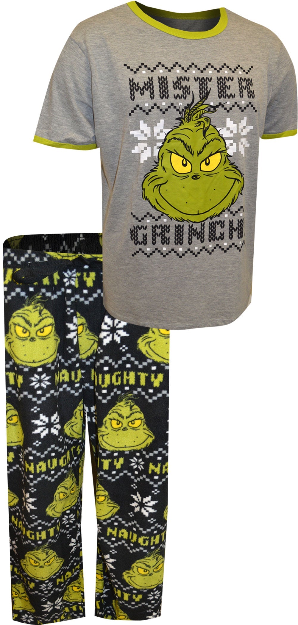 Grinch Flannel Pajamas Men Grinch Pajamas Grinch And Max Toss