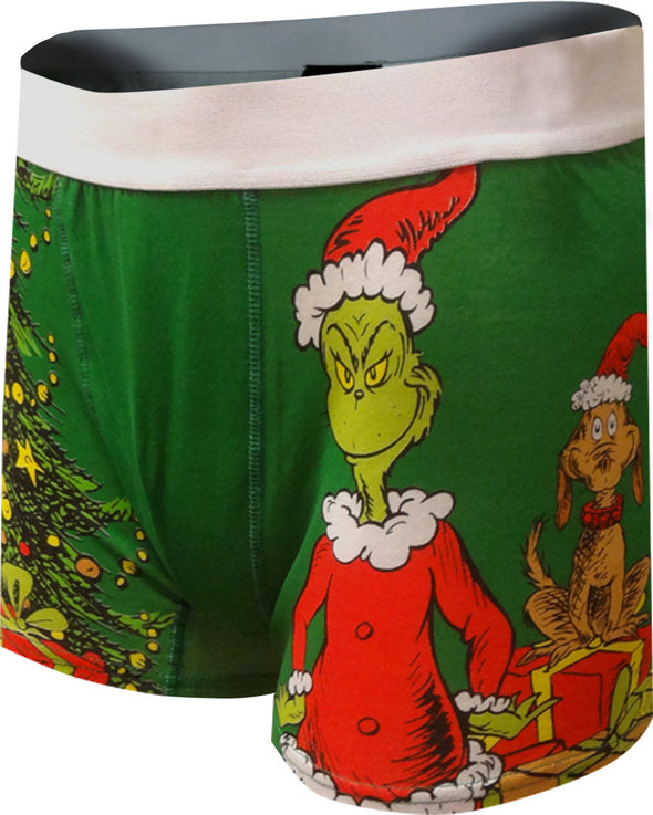Dr. Seuss The Grinch and Max Christmas Boxer Brief