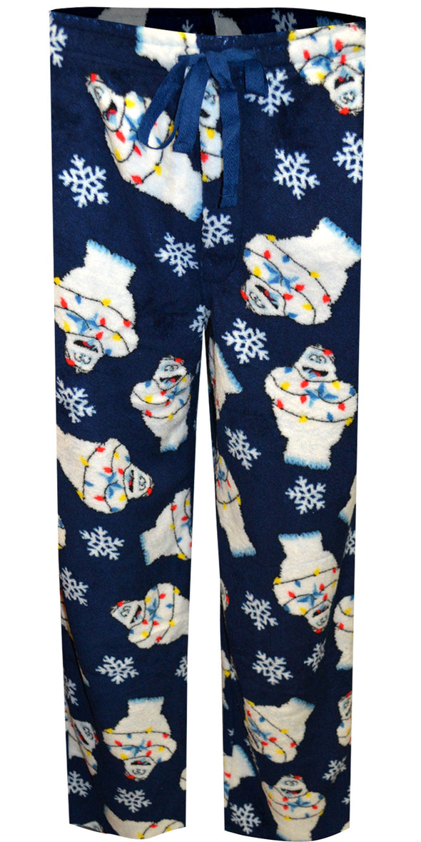 Rudolph the Red Nosed Reindeer Bumble in Christmas Lights Plush Lounge Pants