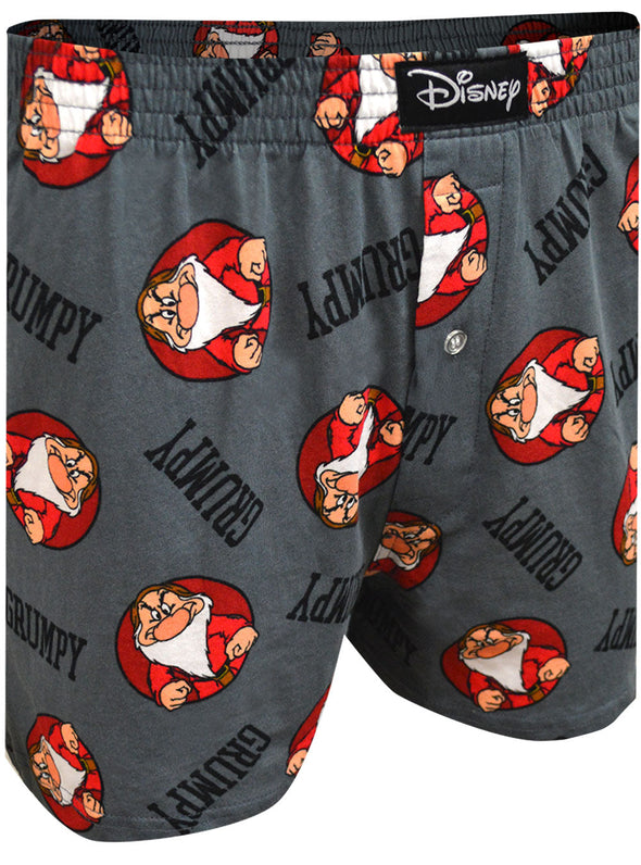 Disney's Snow White Grumpy in Circles Cotton Boxer Shorts
