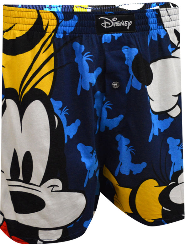 Disney's Big Goofy Faces Cotton Boxer Shorts