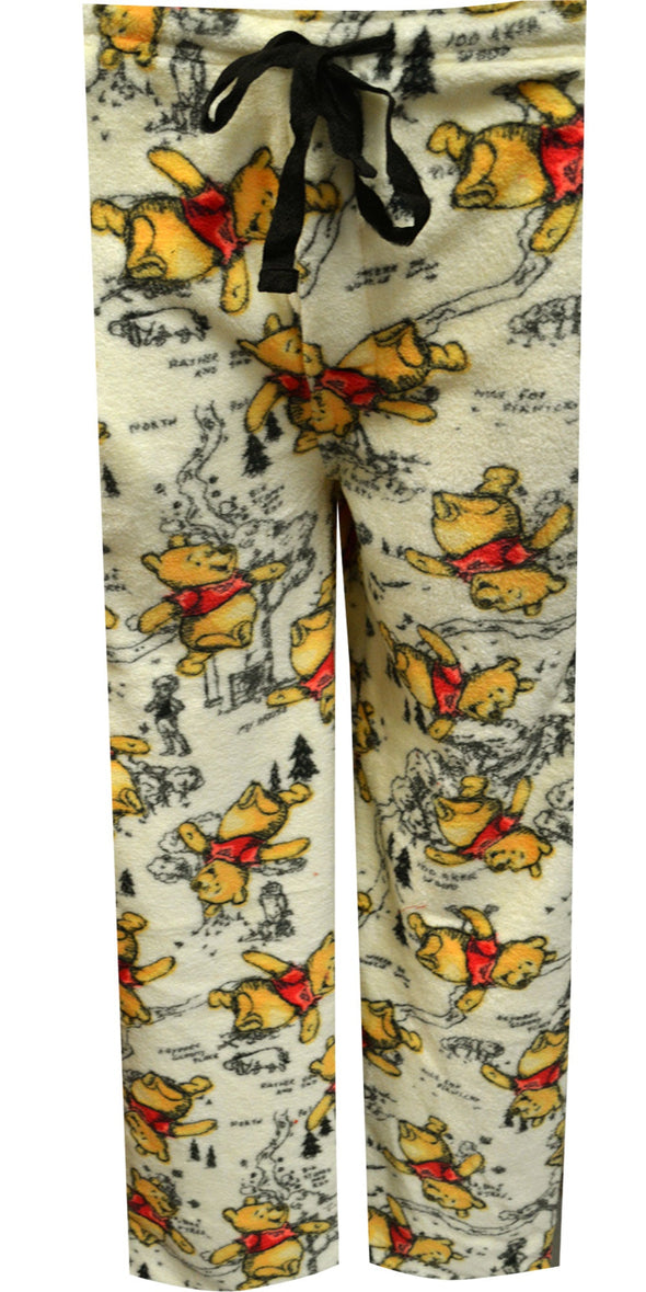 Winnie the Pooh Hundred Acre Wood Soft Plush Lounge Pants