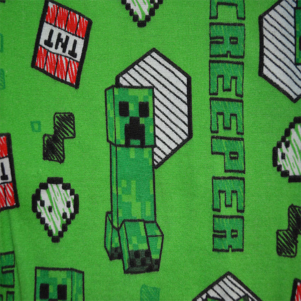 Minecraft Classic Creeper 4 Piece Cotton Pajamas