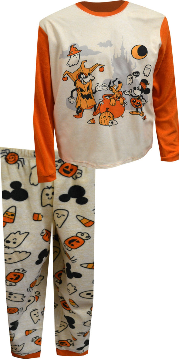Mickey Mouse and the Gang Halloween Party Mens Fleece Pajama