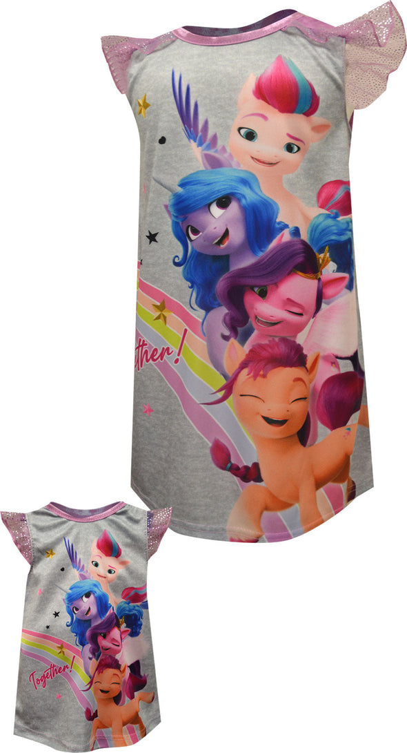 My Little Pony Toddler Nightgown with Matching Doll Gown