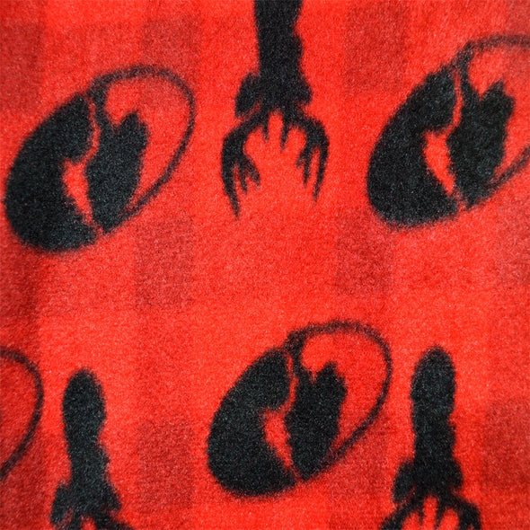 Mossy Oak Men's Red Plaid Fleece Lounge Pant