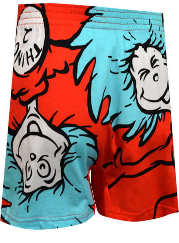Dr. Seuss Thing 1 and Thing 2 Boxer Shorts