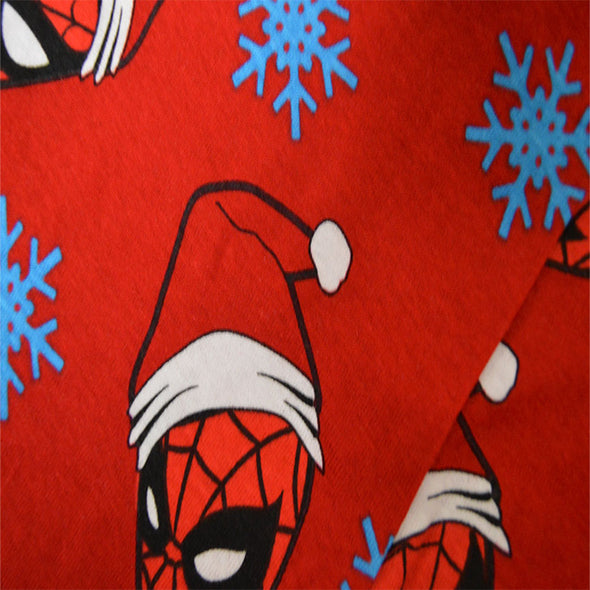 Marvel Comics Spiderman Santa Christmas Cotton Pajama