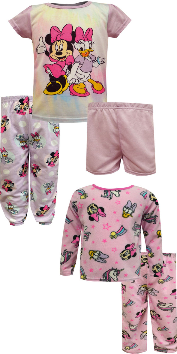 Disney Minnie Mouse and Daisy Fleece Toddler 5 Pc Pajamas