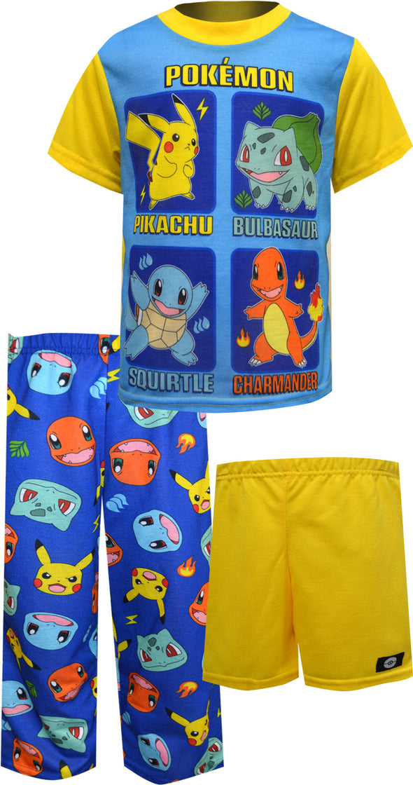 Pokemon Favorites 3 Piece Pajama Set