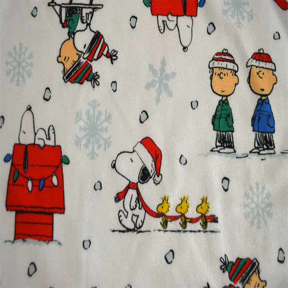 Peanuts Gang Charlie Brown Christmas Traditional Flannel Nightgown