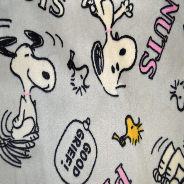 Peanuts Snoopy and Woodstock Ladies Silky Fleece Lounge Pants