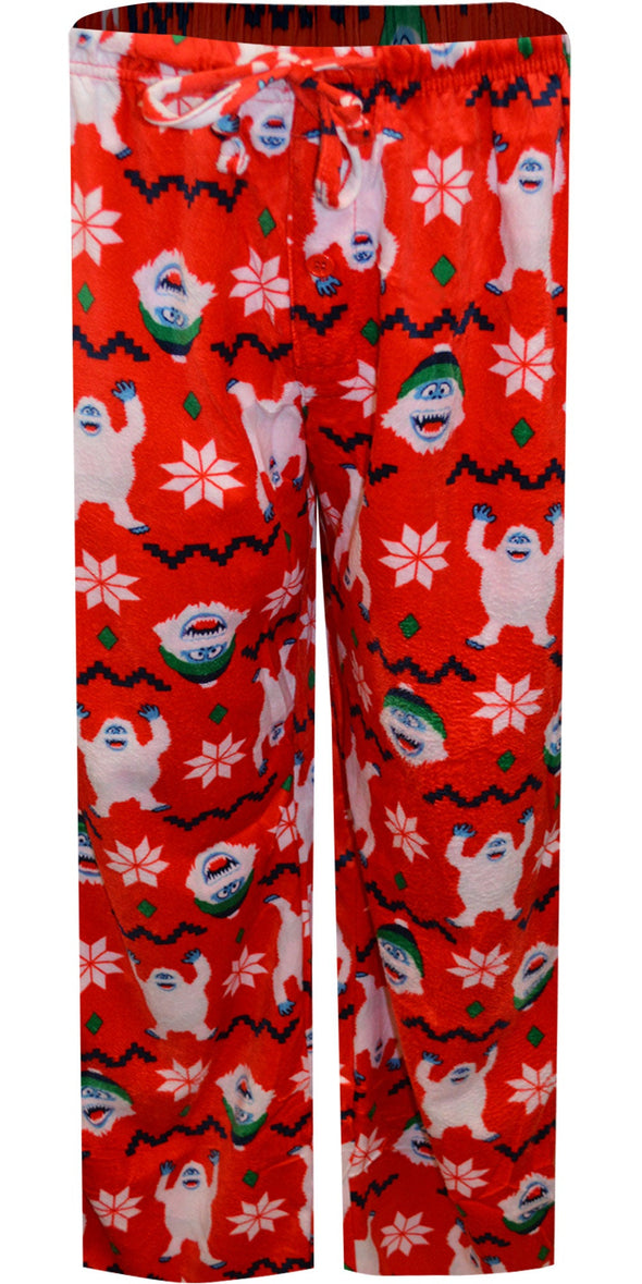 Rudolph the Red Nosed Reindeer Bumble Red Fair Isle Silky Fleece Lounge Pants