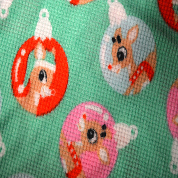 Rudolph The Red Nosed Reindeer Waffle Fleece Girl's Pajama