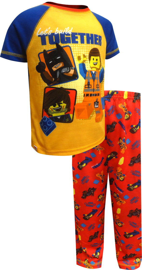 LEGO Movie 2 Emmet Rex Danger and Batman Toddler Pajama