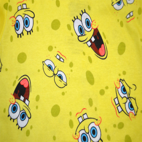 Spongebob Monday Friday Cotton 4 Piece Pajamas
