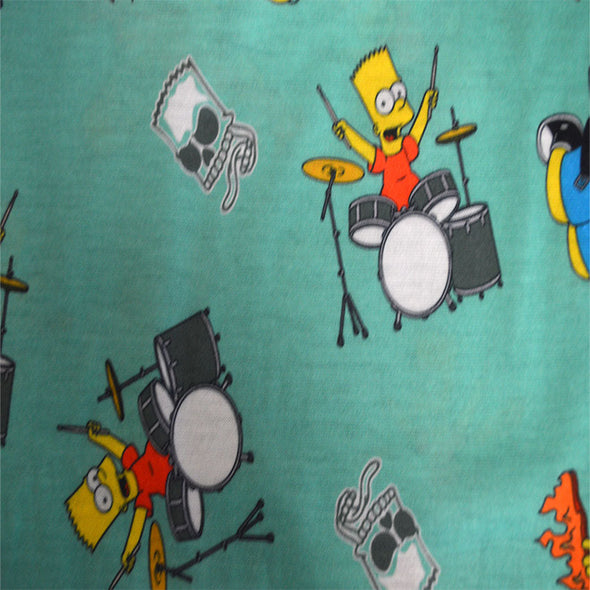 Simpsons Homer and Bart Rock Out Performance Fabric Lounge Pants