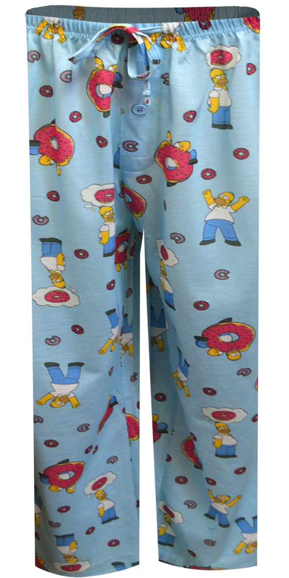 The Simpsons Homer Loves Donuts Performance Fabric Lounge Pants